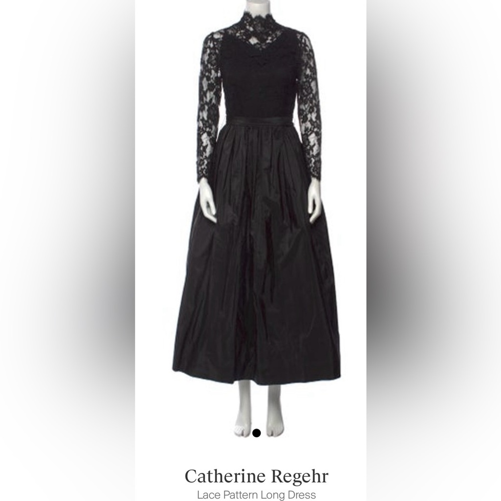 Lace evening gown